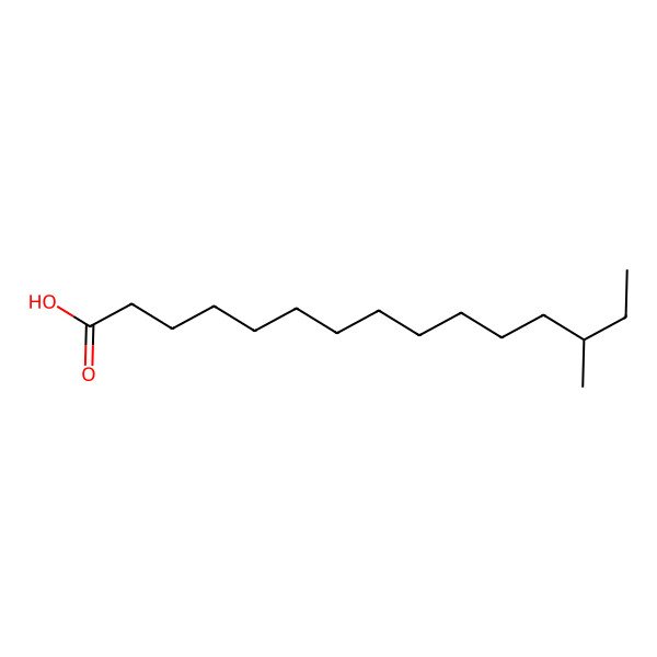 2D Structure of 13-Methylpentadecanoic acid