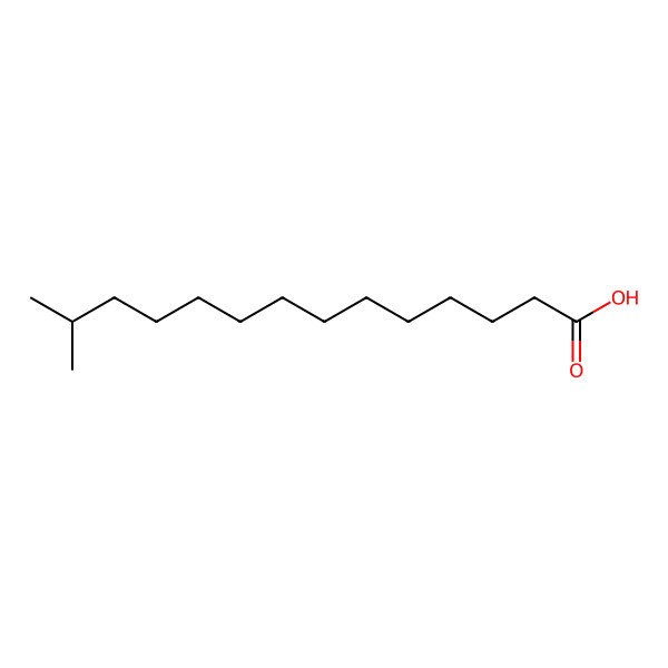 2D Structure of 13-Methyltetradecanoic acid