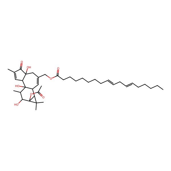 2D Structure of 13-O-Acetylphorbol-20-(9Z,12Z)-octadecadienoate