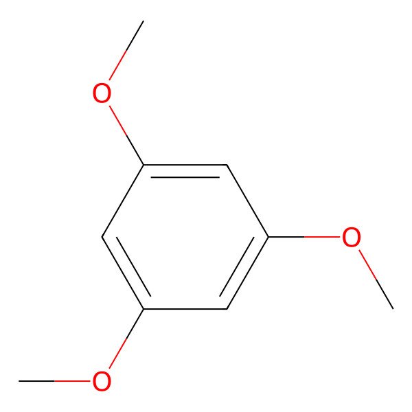 2D Structure of 1,3,5-Trimethoxybenzene