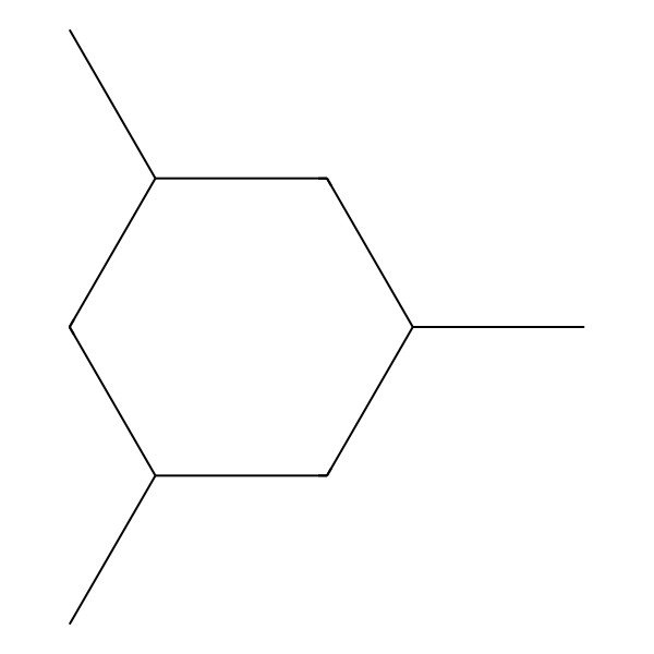 2D Structure of 1,3,5-Trimethylcyclohexane