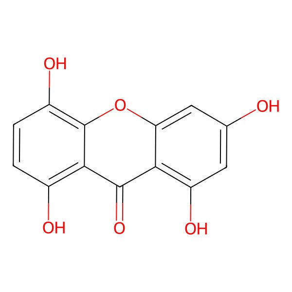2D Structure of 1,3,5,8-Tetrahydroxyxanthone 2D Structure of 1,3,5,8-Tetrahydroxyxanthone