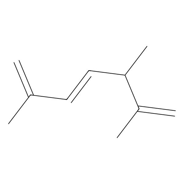 2D Structure of 1,3,6-Heptatriene, 2,5,6-trimethyl-