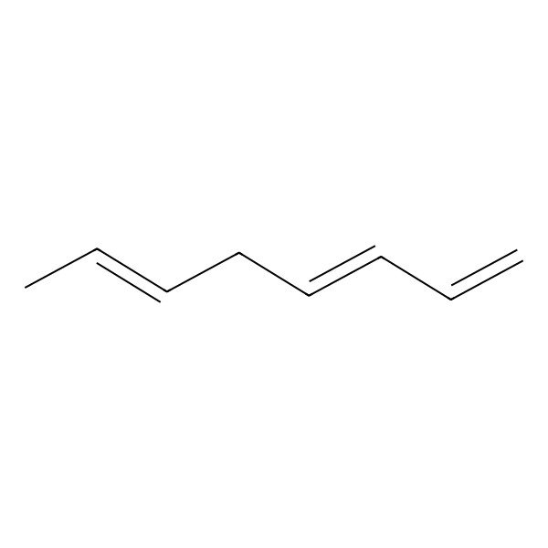 2D Structure of 1,3,6-Octatriene
