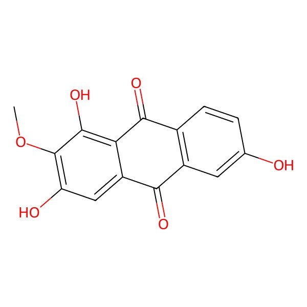 2D Structure of 1,3,6-Trihydroxy-2-methoxyanthraquinone