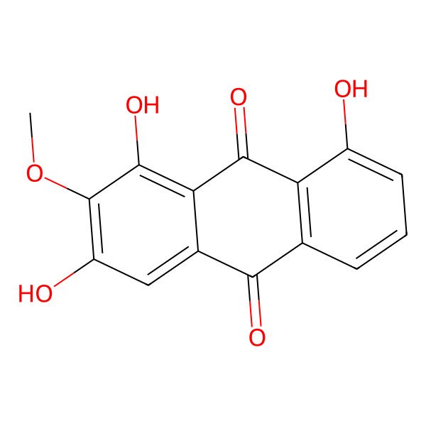 2D Structure of 1,3,8-Trihydroxy-2-methoxyanthraquinone