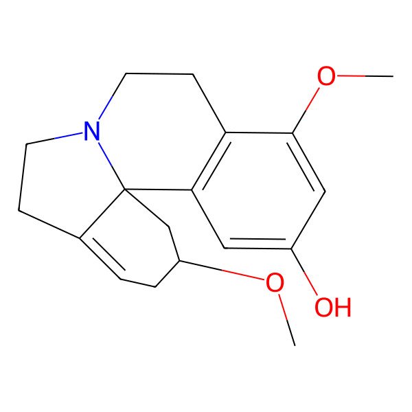 2D Structure of (13bS)-2,10-dimethoxy-2,3,5,6,8,9-hexahydro-1H-indolo[7a,1-a]isoquinolin-12-ol