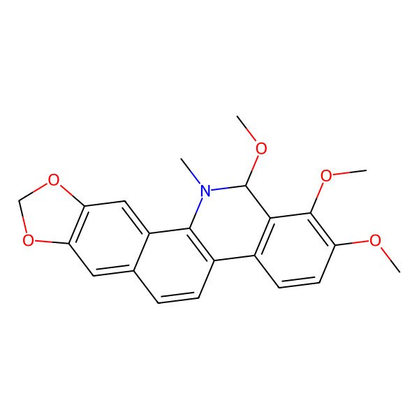 2D Structure of (13R)-1,2,13-trimethoxy-12-methyl-13H-[1,3]benzodioxolo[5,6-c]phenanthridine