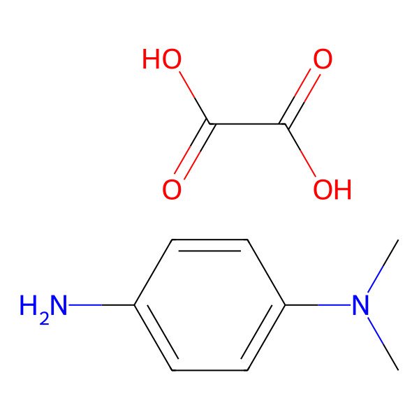 2D Structure of 1,4-Benzenediamine, N1,N1-dimethyl-, ethanedioate (1:1) 2D Structure of 1,4-Benzenediamine, N1,N1-dimethyl-, ethanedioate (1:1)