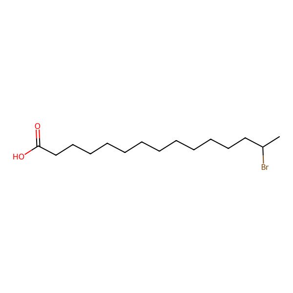 2D Structure of 14-Bromopentadecanoic acid