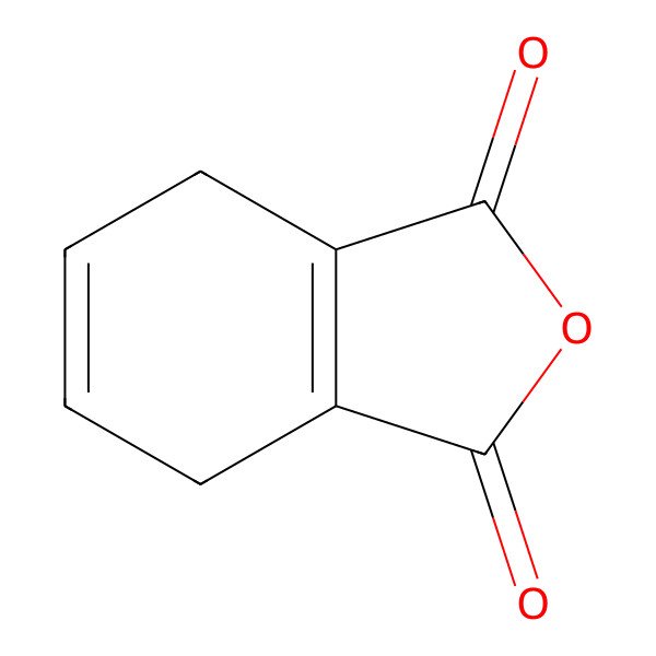 2D Structure of 1,4-Cyclohexadiene-1,2-dicarboxylic anhydride
