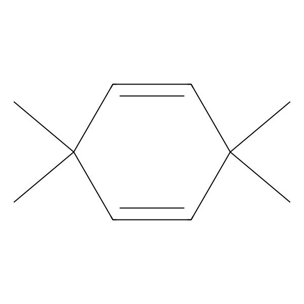 2D Structure of 1,4-Cyclohexadiene, 3,3,6,6-tetramethyl-