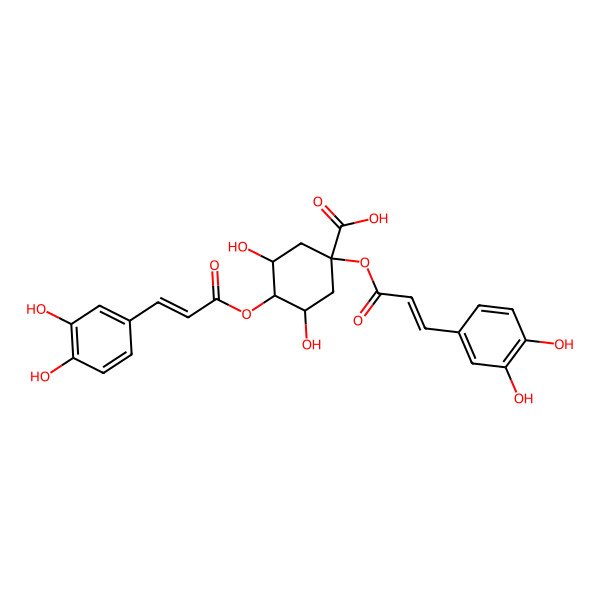 2D Structure of 1,4-Dicaffeylquinic acid