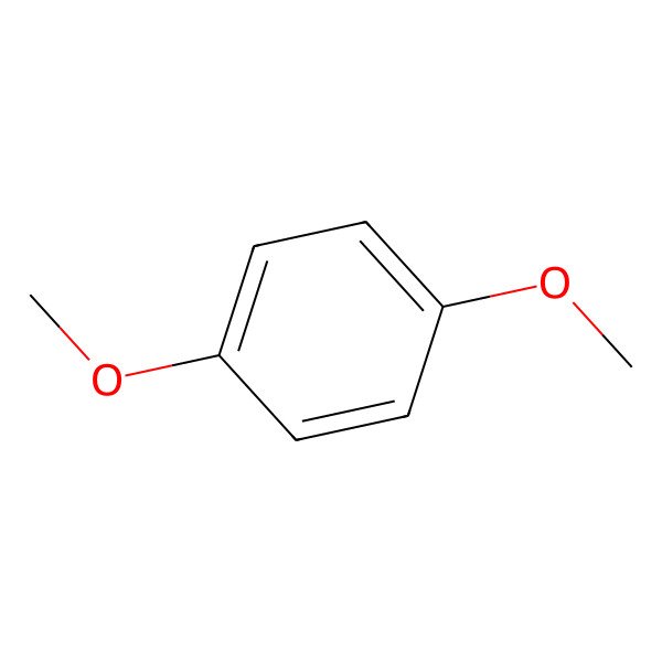 2D Structure of 1,4-Dimethoxybenzene