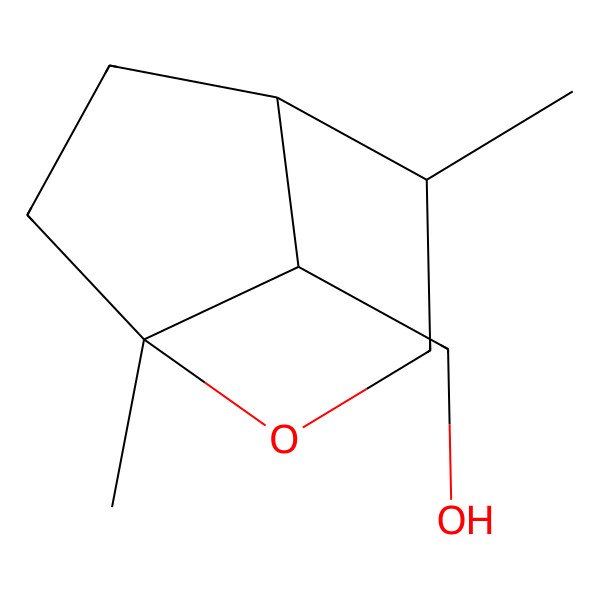 2D Structure of (1,4-Dimethyl-2-oxabicyclo[3.2.1]octan-8-yl)methanol