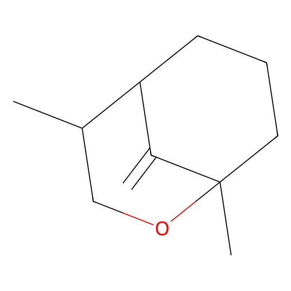 2D Structure of 1,4-Dimethyl-9-methylidene-2-oxabicyclo[3.3.1]nonane