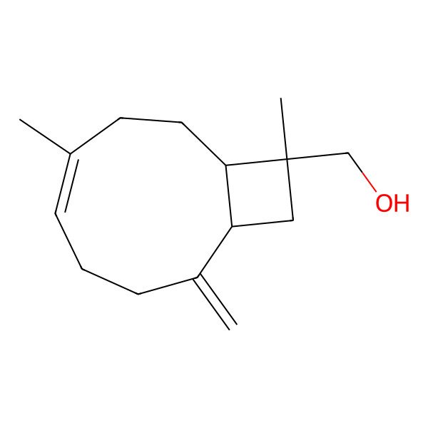 2D Structure of 14-Hydroxy-beta-caryophyllene 2D Structure of 14-Hydroxy-beta-caryophyllene
