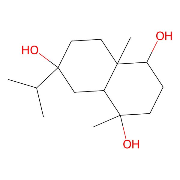 2D Structure of 1,4,7-Eudesmanetriol