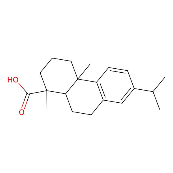 2D Structure of 1,4a-Dimethyl-7-propan-2-yl-2,3,4,9,10,10a-hexahydrophenanthrene-1-carboxylic acid