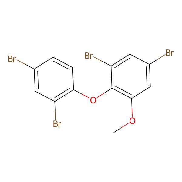 2D Structure of 1,5-Dibromo-2-(2,4-dibromophenoxy)-3-methoxybenzene