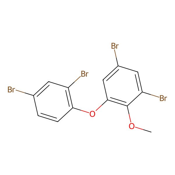2D Structure of 1,5-Dibromo-3-(2,4-dibromophenoxy)-2-methoxybenzene