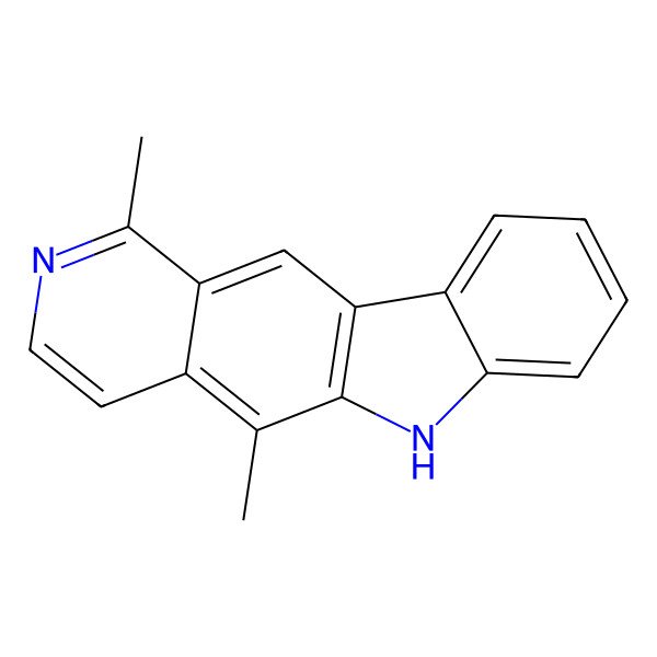 2D Structure of 1,5-dimethyl-6H-pyrido[4,3-b]carbazole