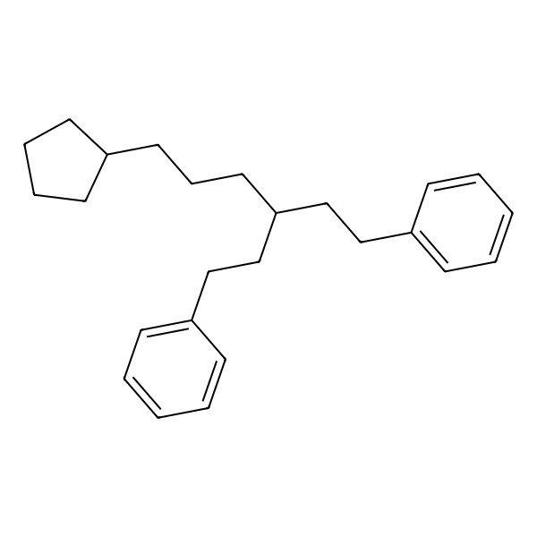 2D Structure of 1,5-Diphenyl-3-(3-cyclopentylpropyl)pentane 2D Structure of 1,5-Diphenyl-3-(3-cyclopentylpropyl)pentane