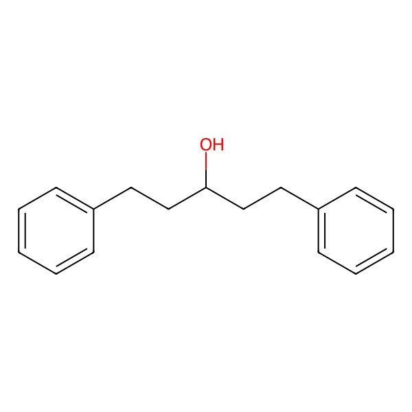 2D Structure of 1,5-Diphenylpentan-3-ol