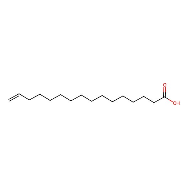 2D Structure of 15-Hexadecenoic acid