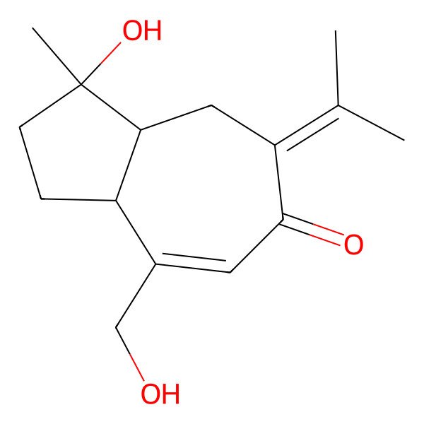 2D Structure of 15-Hydroxyprocurcurmenol