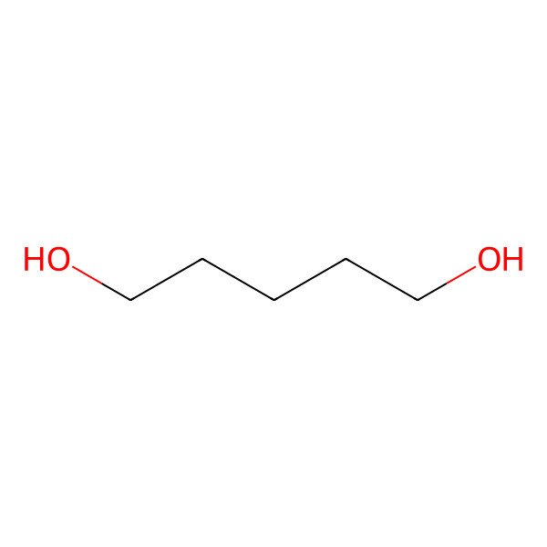 2D Structure of 1,5-Pentanediol