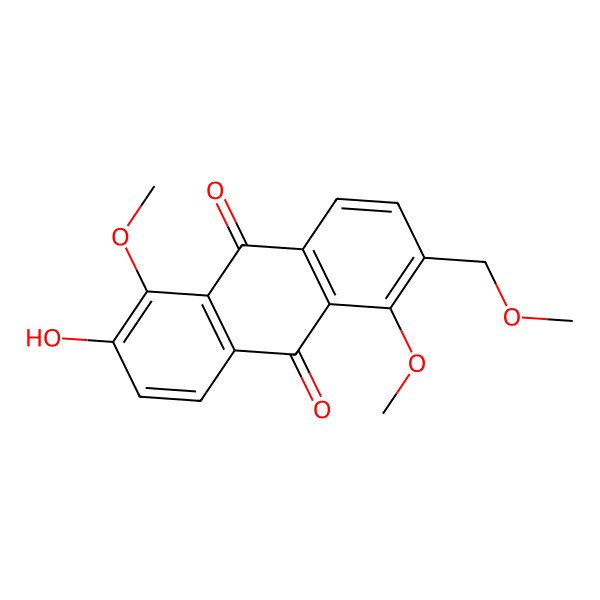 2D Structure of 1,5,15-Tri-O-methylmorindol 2D Structure of 1,5,15-Tri-O-methylmorindol