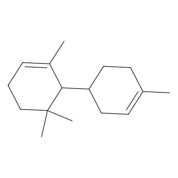 2D Structure of 1,5,5-Trimethyl-6-(4-methylcyclohex-3-en-1-yl)cyclohexene