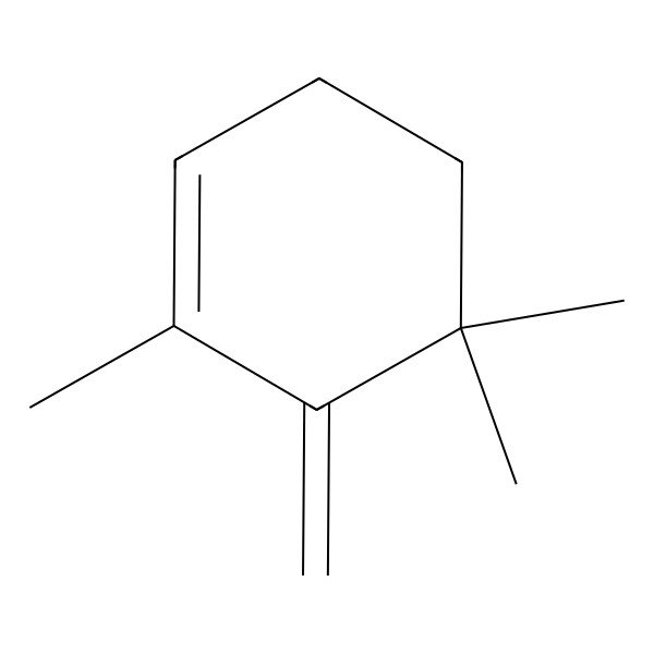2D Structure of 1,5,5-Trimethyl-6-methylene-cyclohexene