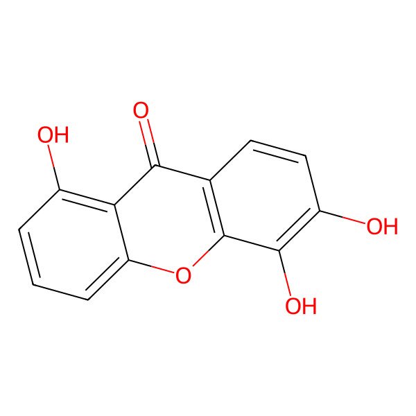 2D Structure of 1,5,6-Trihydroxyxanthone