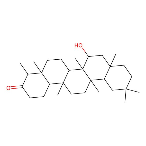 2D Structure of 15alpha-Hydroxyfriedelan-3-one
