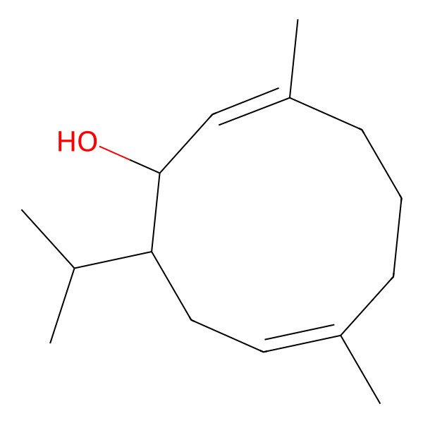 2D Structure of 1,6-Germacradien-5-ol 2D Structure of 1,6-Germacradien-5-ol