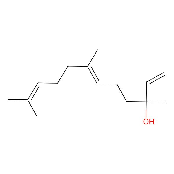 2D Structure of 1,6,10-Dodecatrien-3-ol, 3,7,11-trimethyl-, (3R,6Z)-