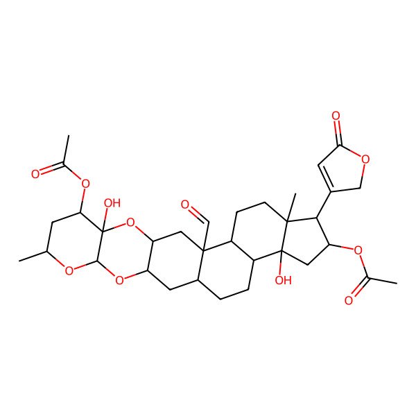 2D Structure of 16alpha-Acetoxyasclepin