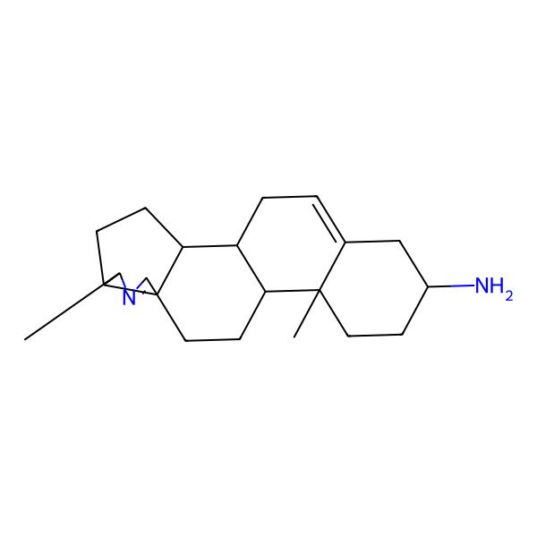 2D Structure of (16S)-6,13-dimethyl-7-azapentacyclo[10.8.0.02,9.05,9.013,18]icosa-7,18-dien-16-amine
