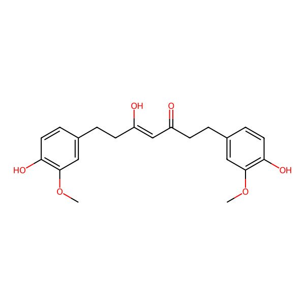 2D Structure of 1,7-Bis(3-methoxy-4-hydroxyphenyl)-5-hydroxy-4-hepten-3-one