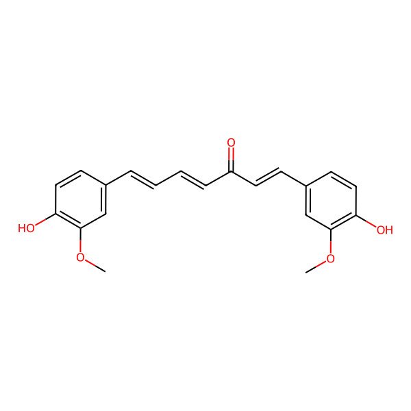 2D Structure of 1,7-Bis(4-Hydroxy-3-Methoxyphenyl)-1,4,6-Heptatrien-3-One