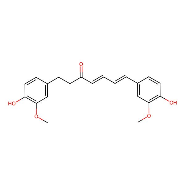 2D Structure of 1,7-Bis(4-hydroxy-3-methoxyphenyl)hepta-4,6-dien-3-one