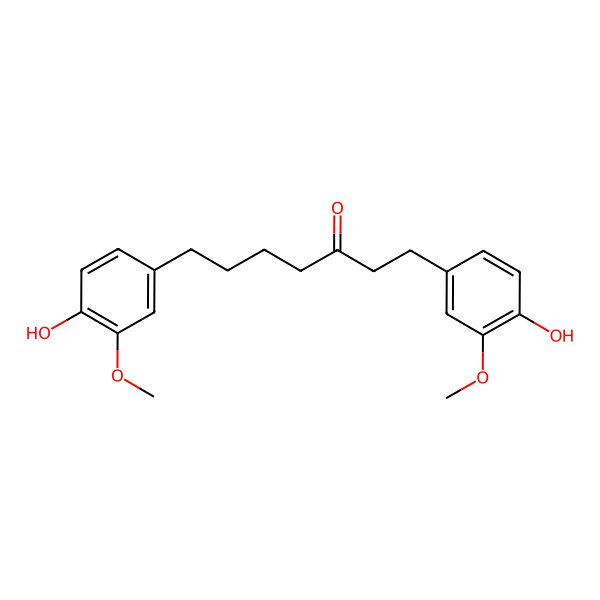 2D Structure of 1,7-Bis(4-hydroxy-3-methoxyphenyl)heptan-3-one