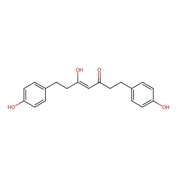 2D Structure of (Z)-5-hydroxy-1,7-bis(4-hydroxyphenyl)hept-4-en-3-one
