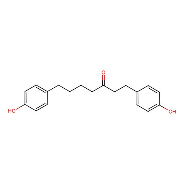 2D Structure of 1,7-Bis(4-Hydroxyphenyl)Heptan-3-One