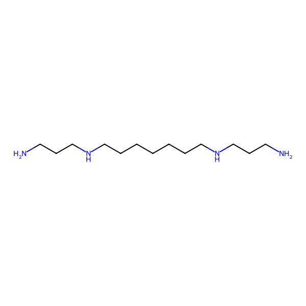 2D Structure of 1,7-Heptanediamine, N,N'-bis(3-aminopropyl)-