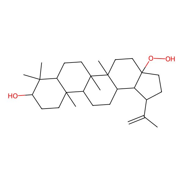 2D Structure of 17alpha-Hydroperoxy-28-norlupa-20(29)-ene-3beta-ol