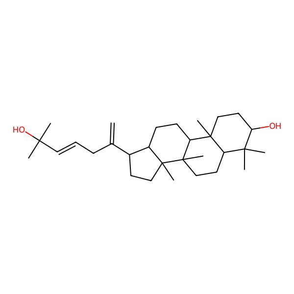 2D Structure of (3S,5R,8R,9R,10R,13R,14R,17R)-17-[(4E)-6-hydroxy-6-methylhepta-1,4-dien-2-yl]-4,4,8,10,14-pentamethyl-2,3,5,6,7,9,11,12,13,15,16,17-dodecahydro-1H-cyclopenta[a]phenanthren-3-ol