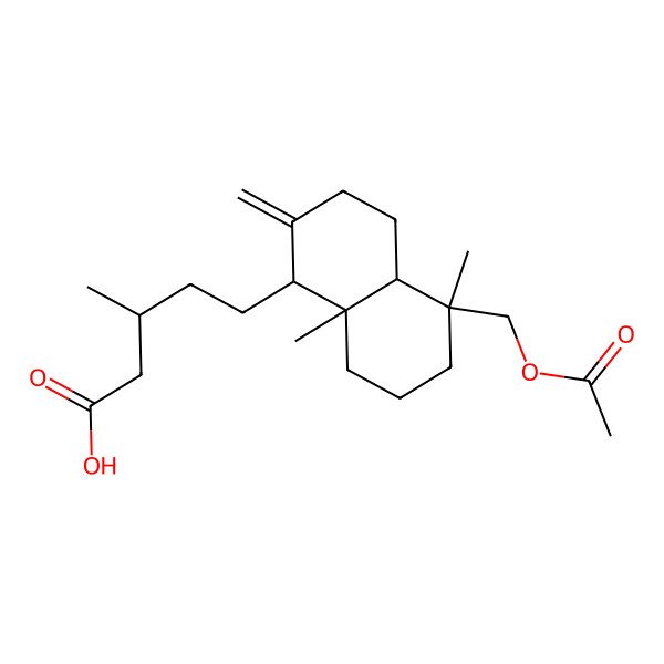 2D Structure of 18-Acetoxylabd-8(20)-en-15-oic acid